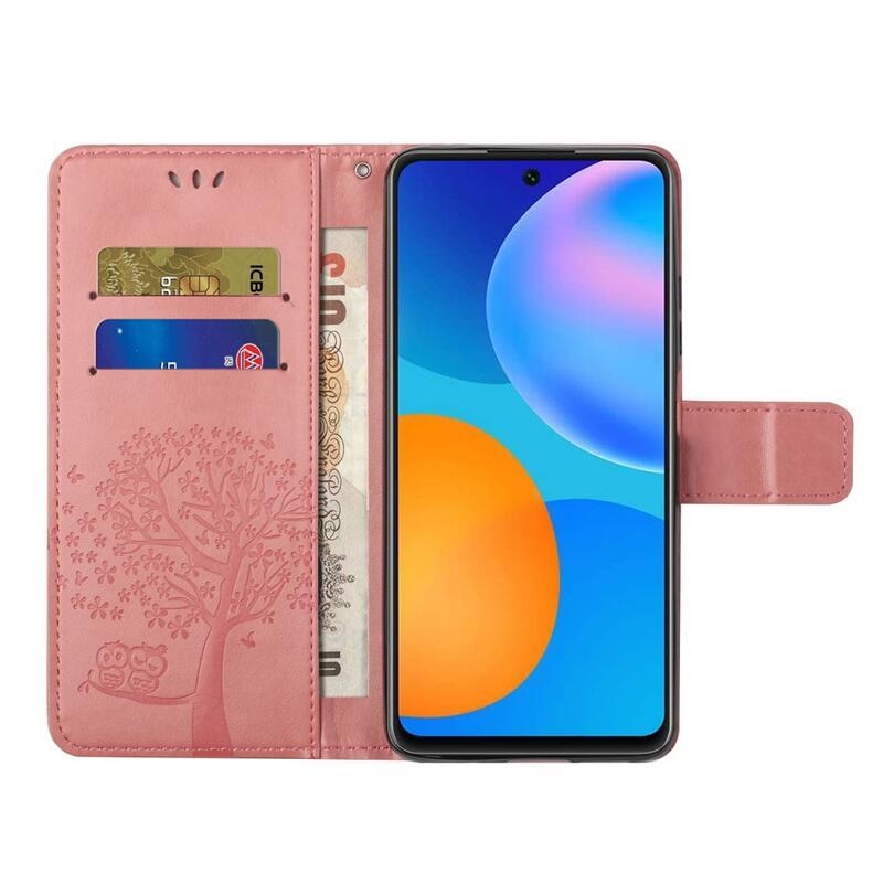 Fa PU bőr pénztárca tok Xiaomi Redmi Note 11 Pro 4G - rózsaszínű