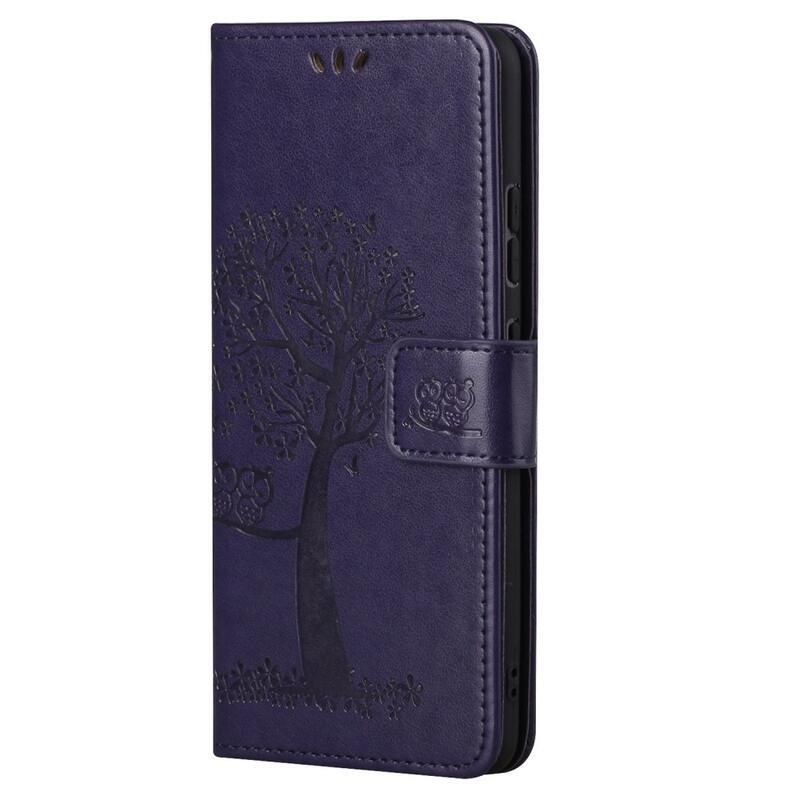 Fa PU bőr pénztárca tok Xiaomi Redmi Note 11 Pro 4G - sötétlila