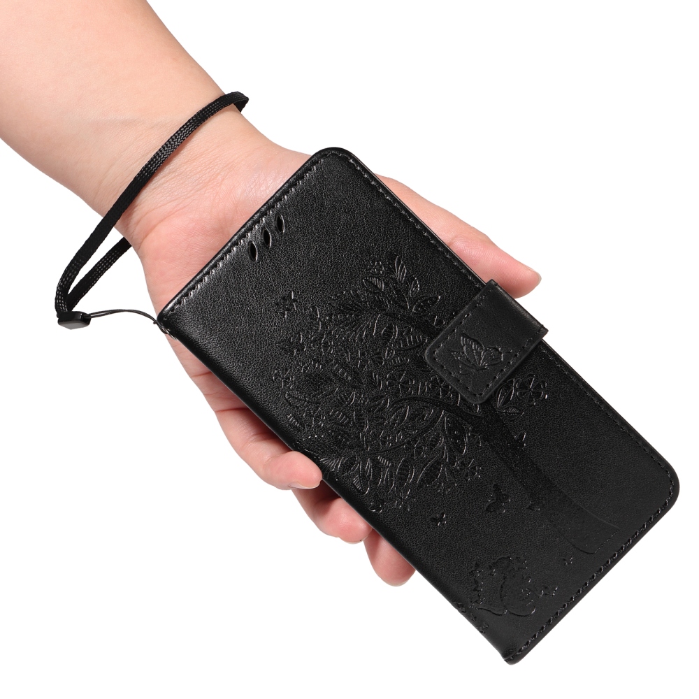 Fák könyvtáska a Honor 600 Lite 5G-hez - fekete