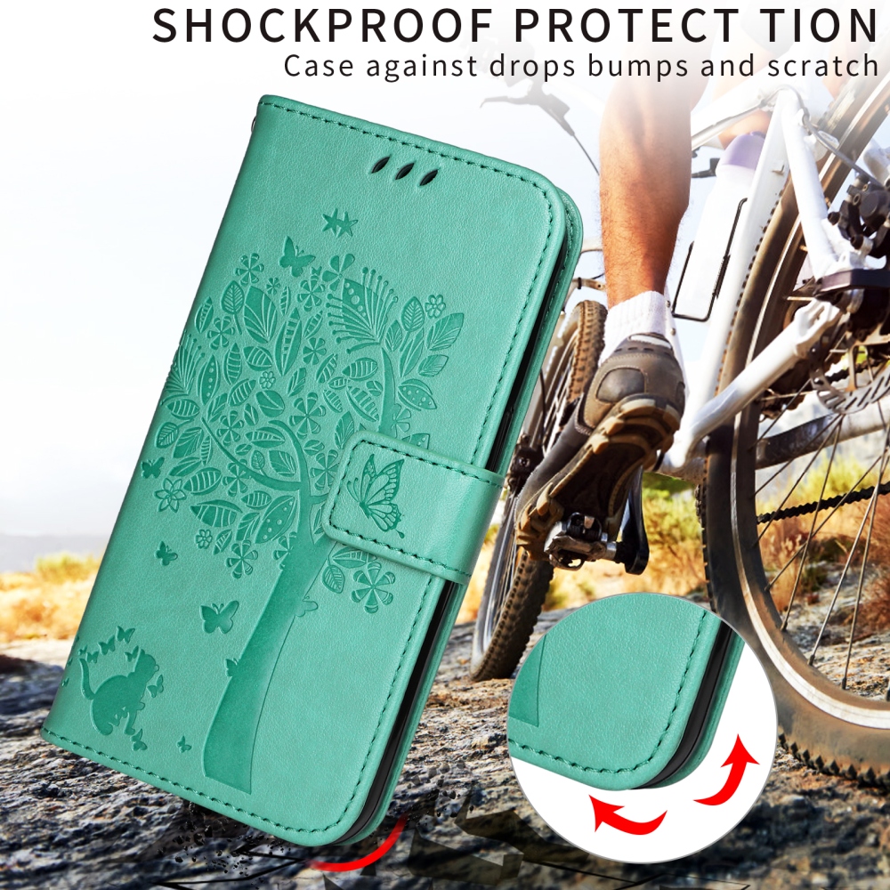 Fák könyvtáska a Honor 600 Lite 5G-hez - teal - teal