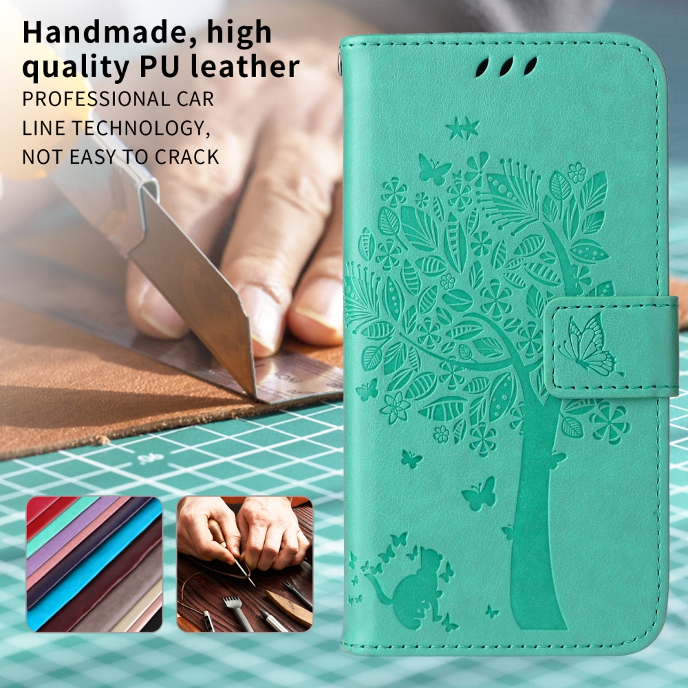 Fák könyvtáska a Honor 600 Lite 5G-hez - teal - teal
