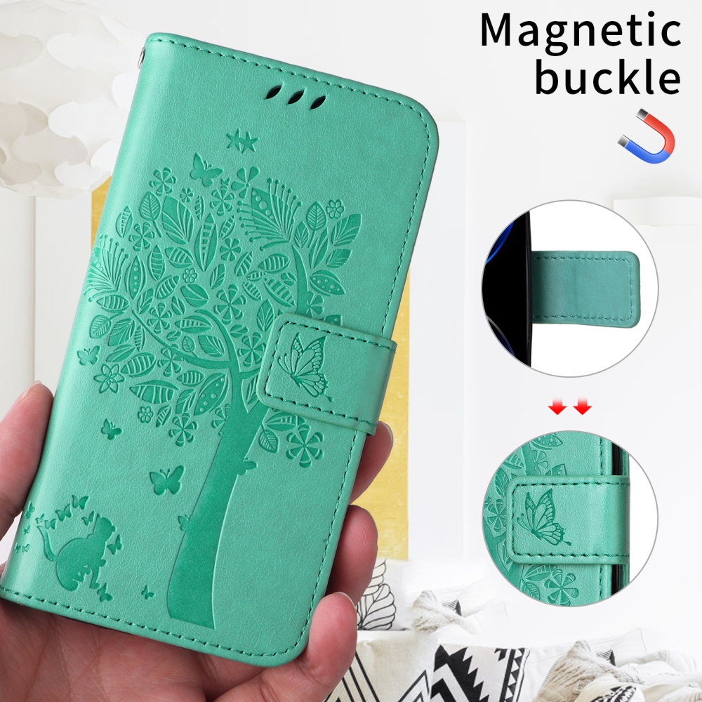 Fák könyvtáska a Honor 600 Lite 5G-hez - teal - teal