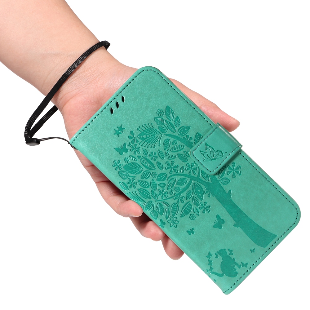 Fák könyvtáska a Honor 600 Lite 5G-hez - teal - teal