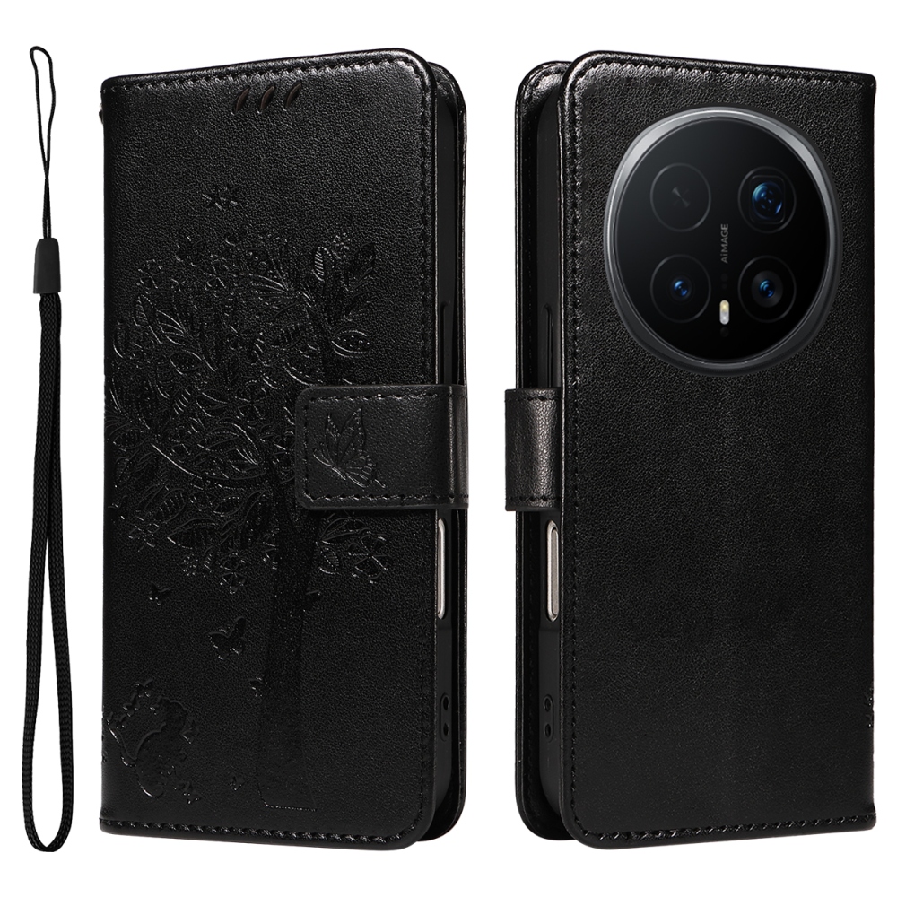 Fák könyvtáska Honor Magic 8 Pro 5G-hez - fekete