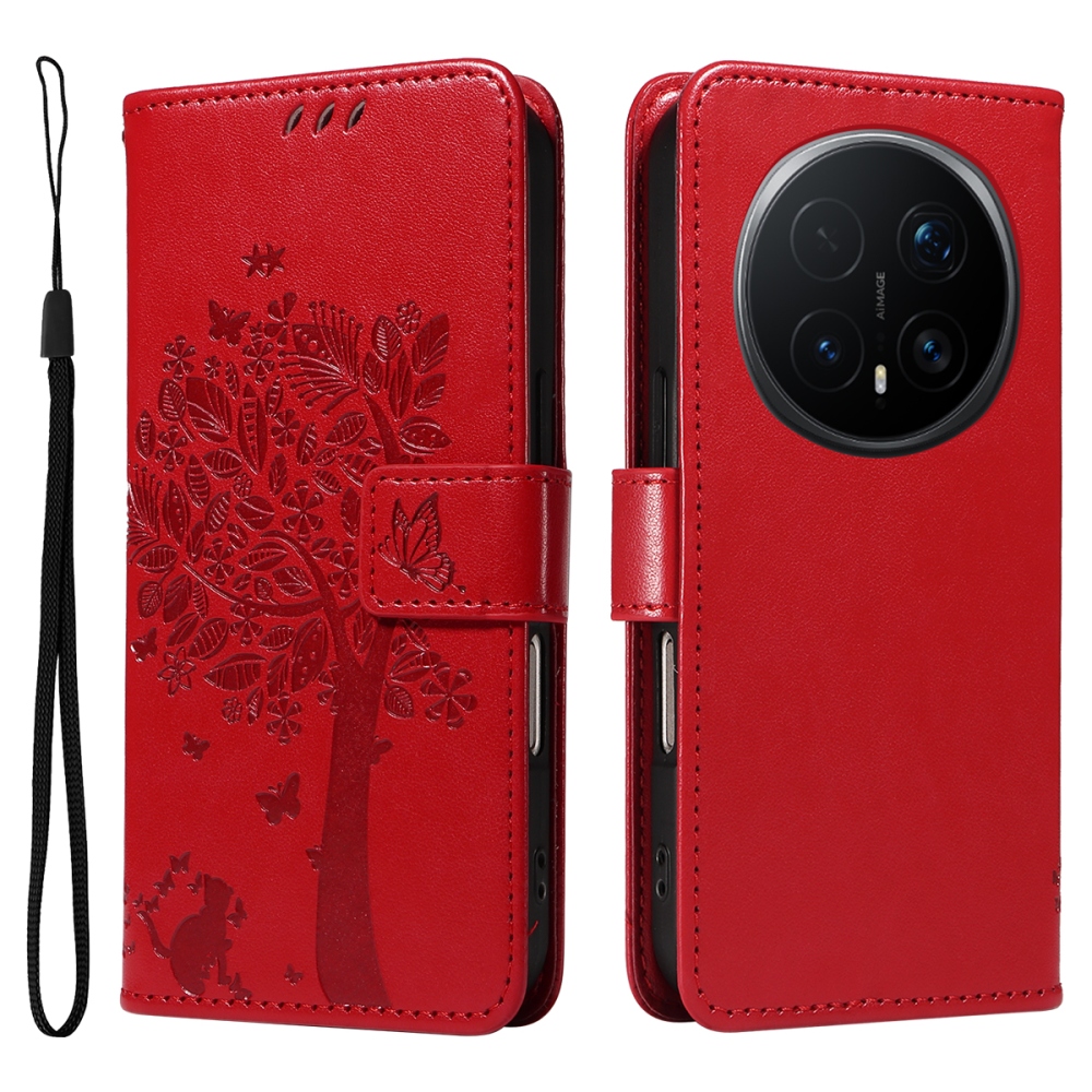 Fák könyvtáska a Honor Magic 8 Pro 5G-hez - piros