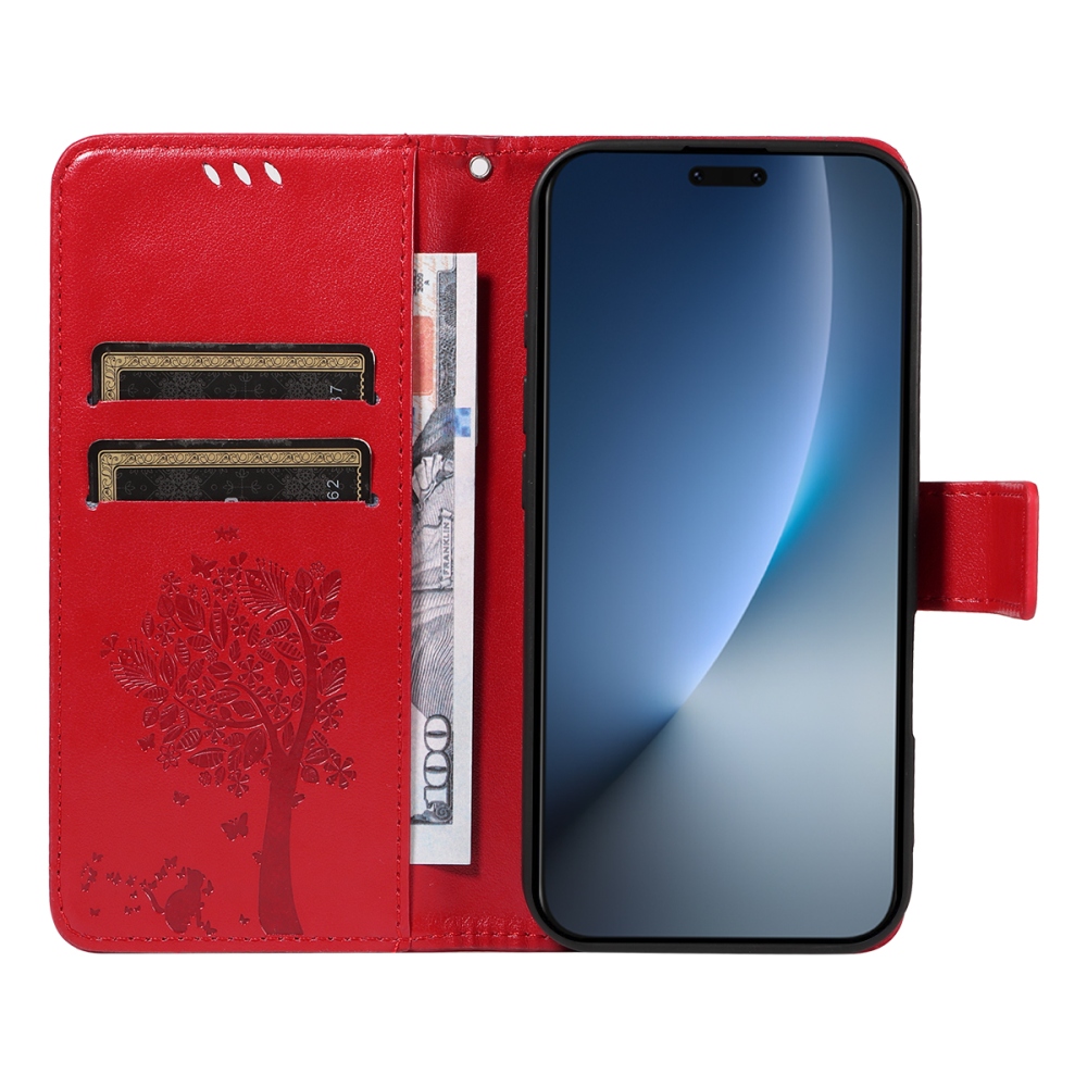 Fák könyvtáska a Honor Magic 8 Pro 5G-hez - piros