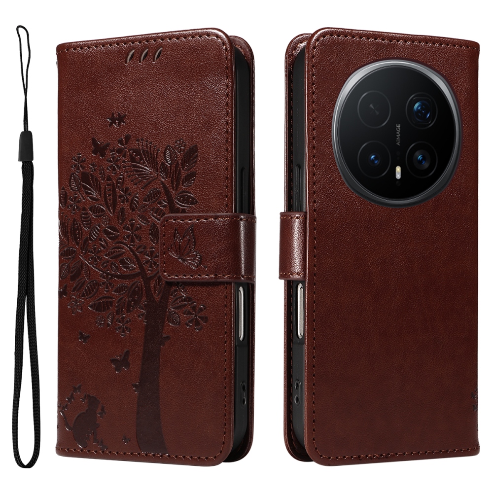 Fák könyvtáska a Honor Magic 8 Pro 5G készülékhez - barna