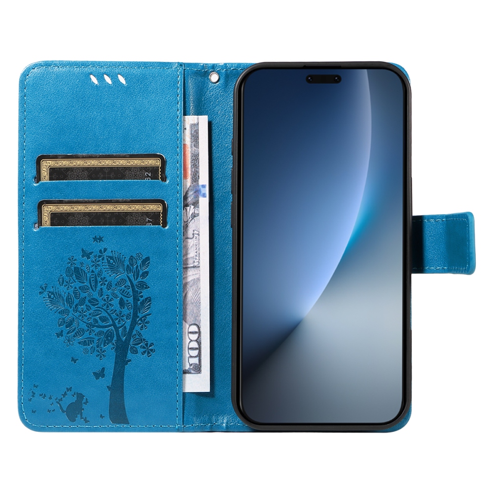 Fák könyvtáska Honor Magic 8 Pro 5G-hez - kék