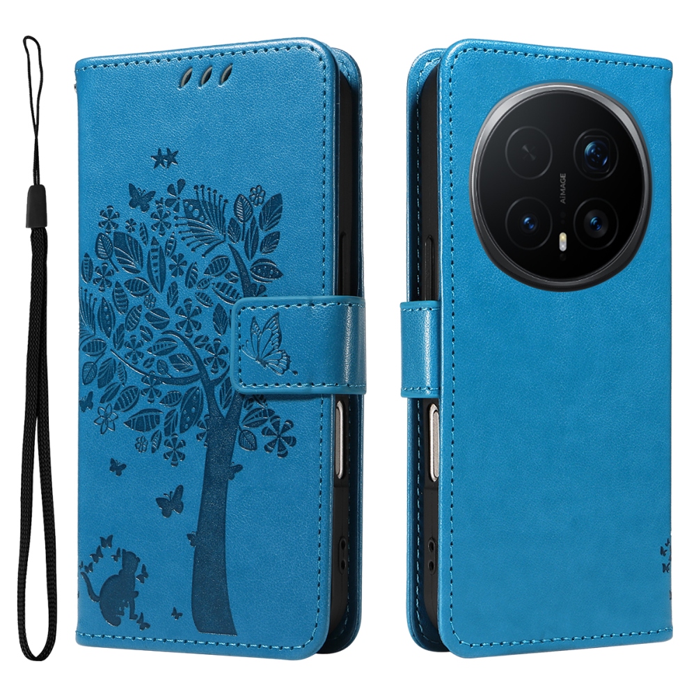 Fák könyvtáska Honor Magic 8 Pro 5G-hez - kék