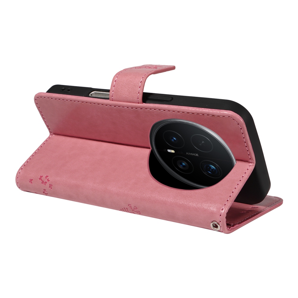 Fák könyvtáska a Honor Magic 8 Pro 5G készülékhez - rózsaszín