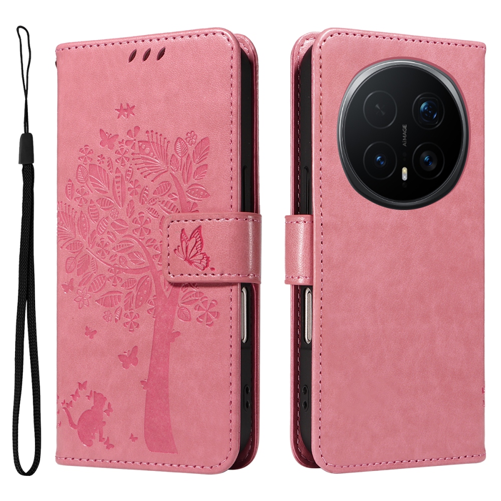 Fák könyvtáska a Honor Magic 8 Pro 5G készülékhez - rózsaszín