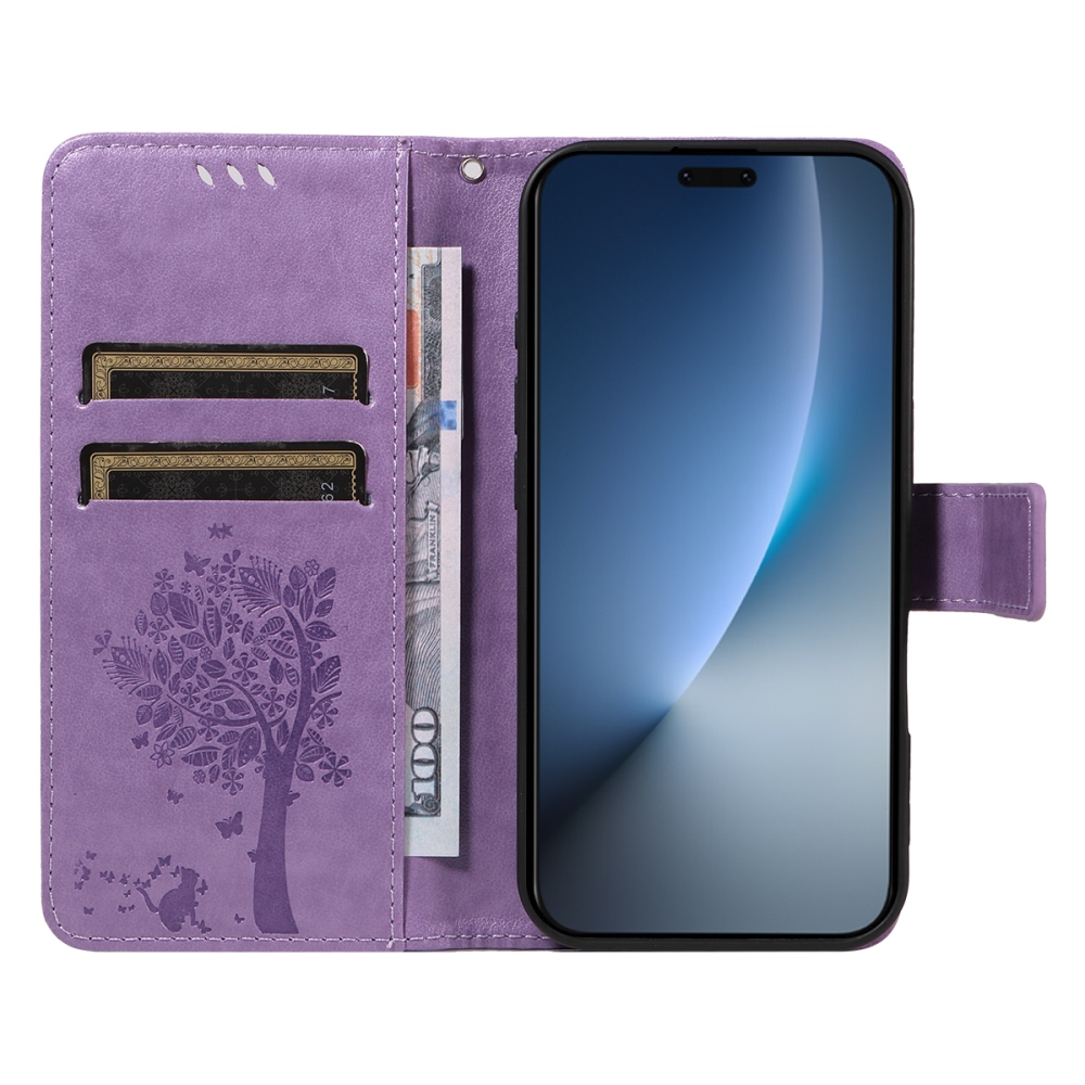 Fák könyvtáska Honor Magic 8 Pro 5G - világos lila