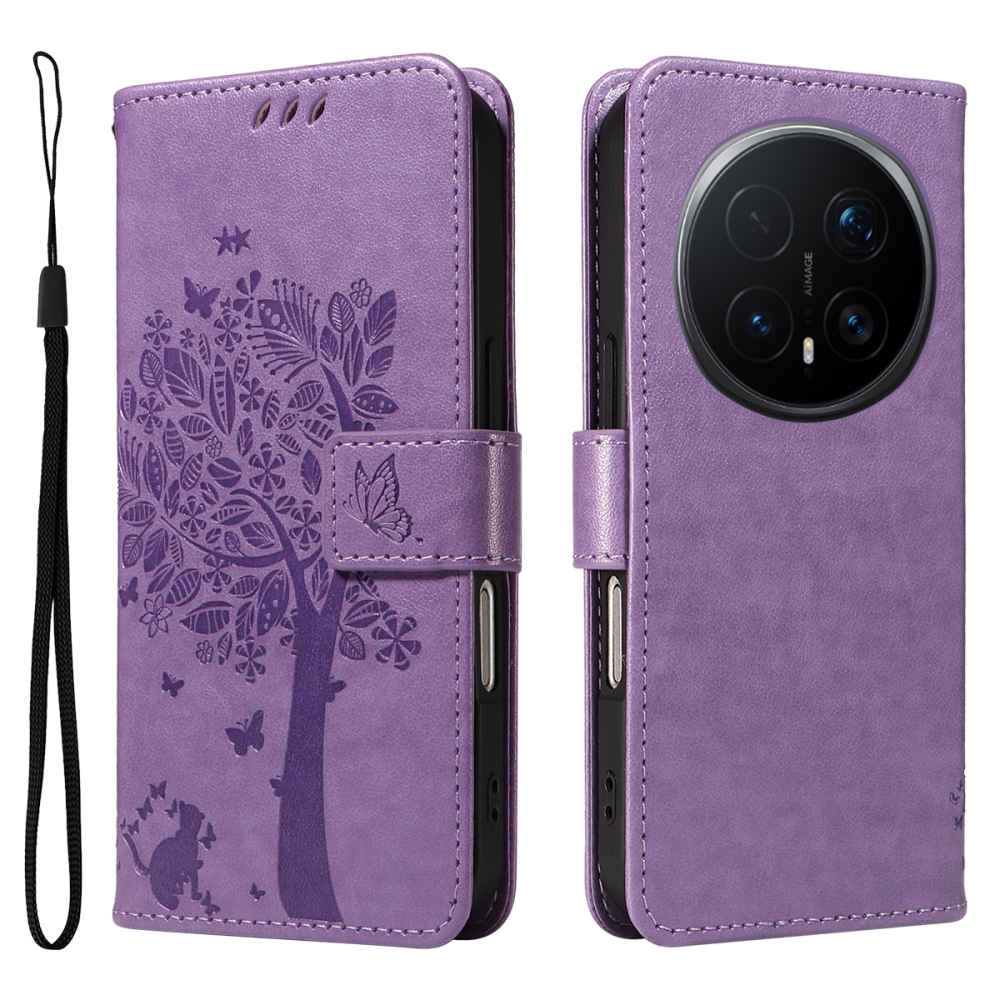 Fák könyvtáska Honor Magic 8 Pro 5G - világos lila