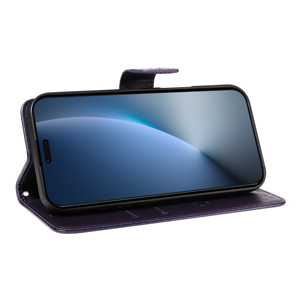 Fák könyvtáska Honor Magic 8 Pro 5G-hez - sötét lila