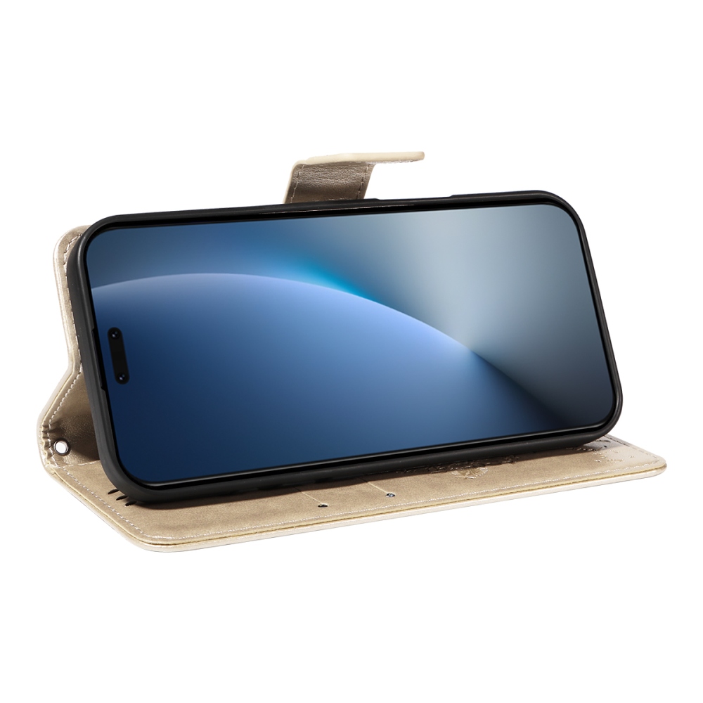 Fák könyvtáska Honor Magic 8 Pro 5G-hez - arany színben