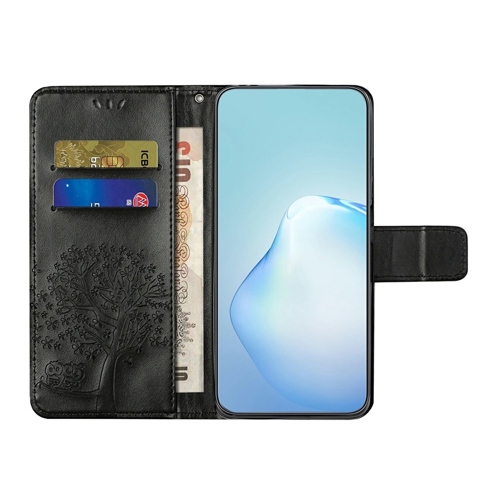 Trees könyvformájú tok a Motorola Moto G86 5G/G86 Power 5G készülékhez – fekete