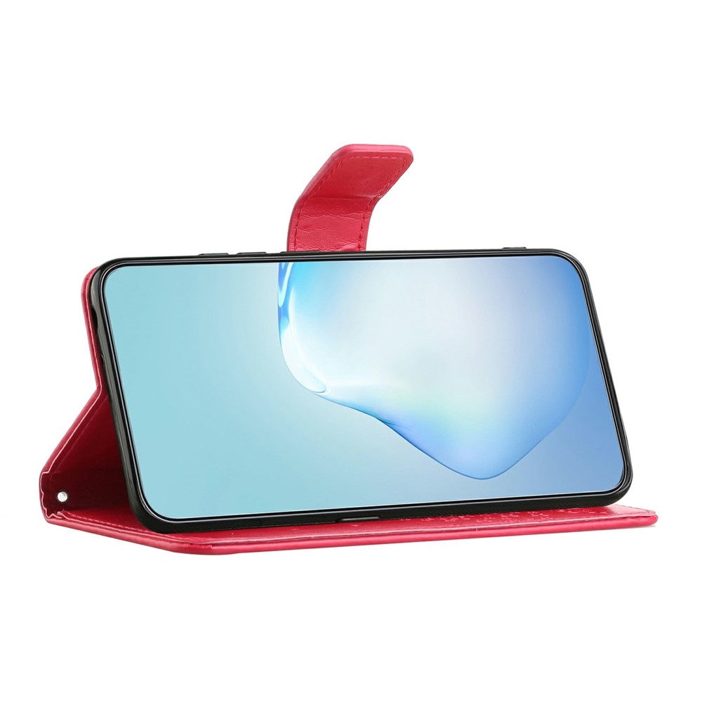 Trees könyvformájú tok a Motorola Moto G86 5G/G86 Power 5G készülékhez – piros