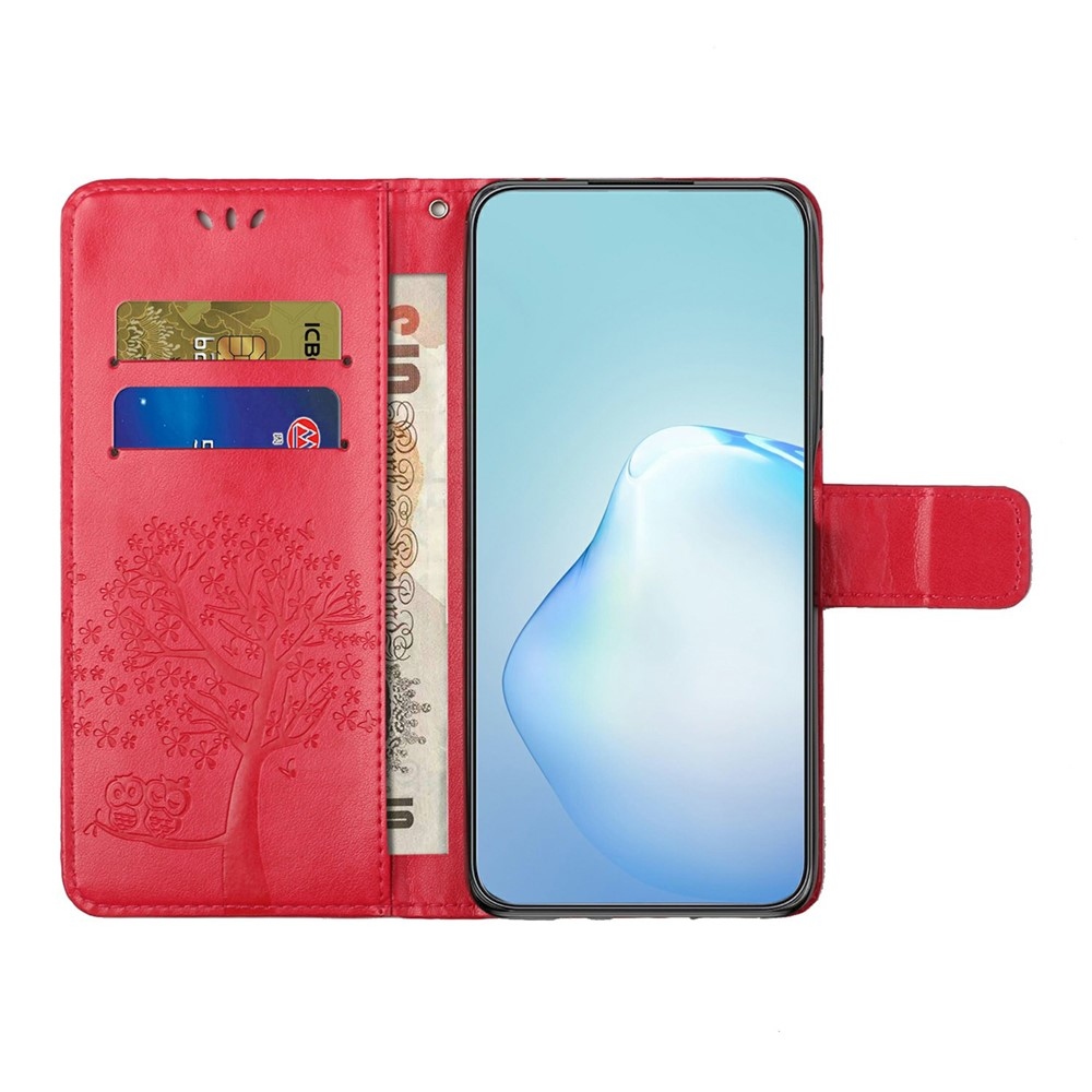 Trees könyvformájú tok a Motorola Moto G86 5G/G86 Power 5G készülékhez – piros