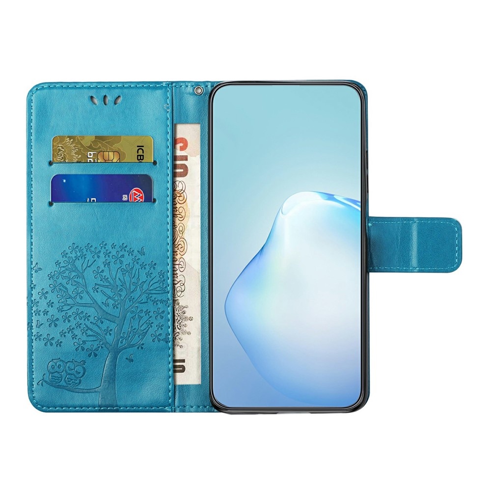Trees könyvformájú tok a Motorola Moto G86 5G/G86 Power 5G készülékhez – kék