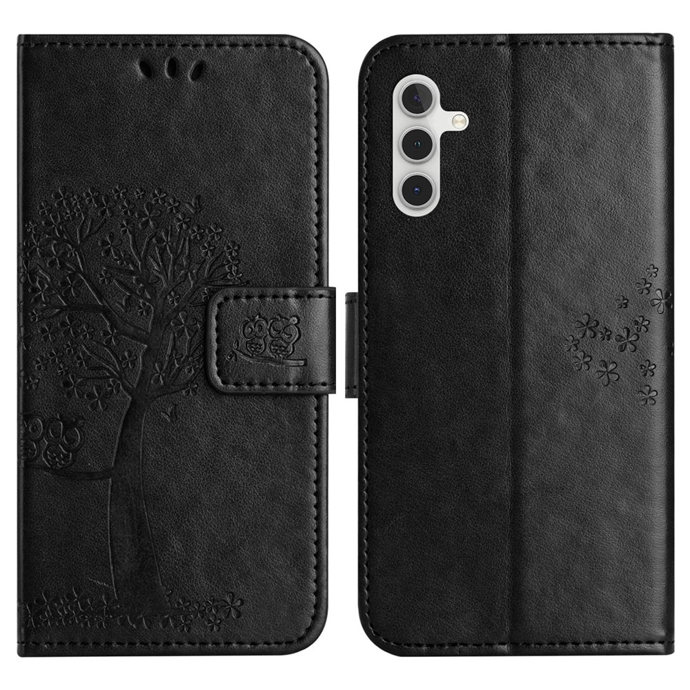 Fák könyve tok Samsung Galaxy A37 5G - fekete