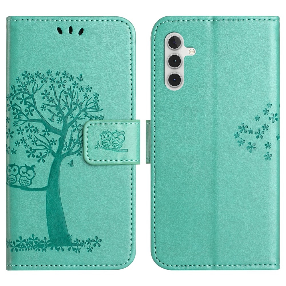Fák könyve tok Samsung Galaxy A37 5G - teal színű