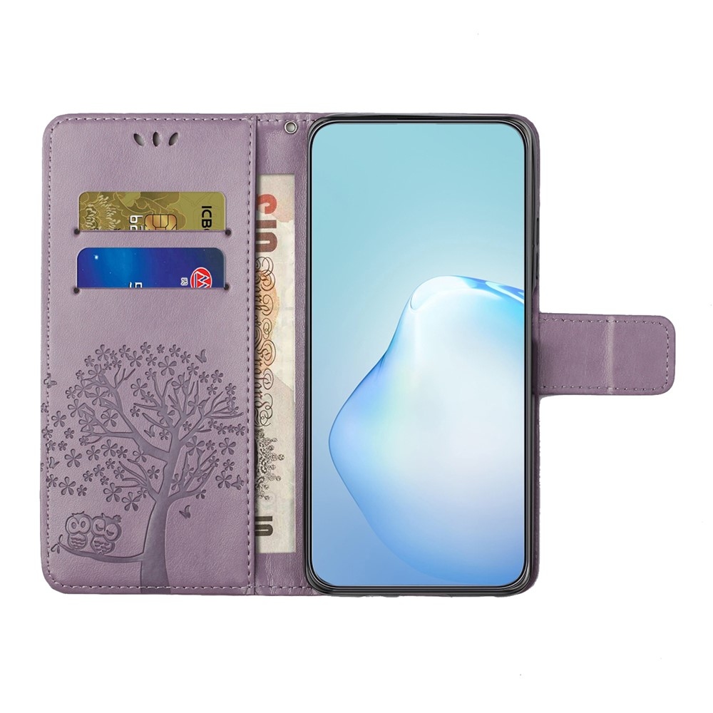 Fák könyve tok Samsung Galaxy A37 5G - világos lila