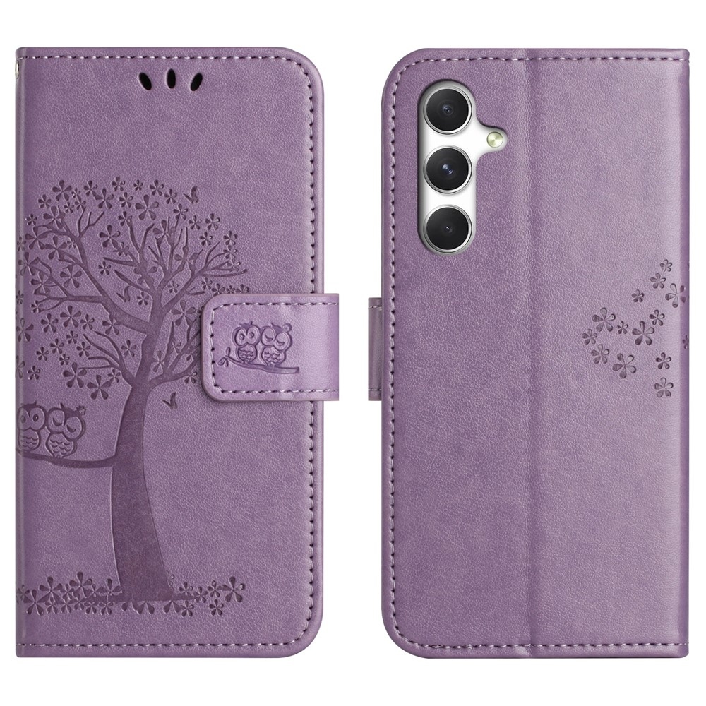 Fa könyv tok Samsung Galaxy A57 5G - világos lila