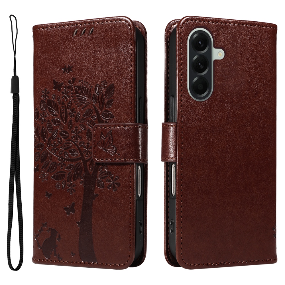 Fák könyve tok Samsung Galaxy A57 5G - barna színben