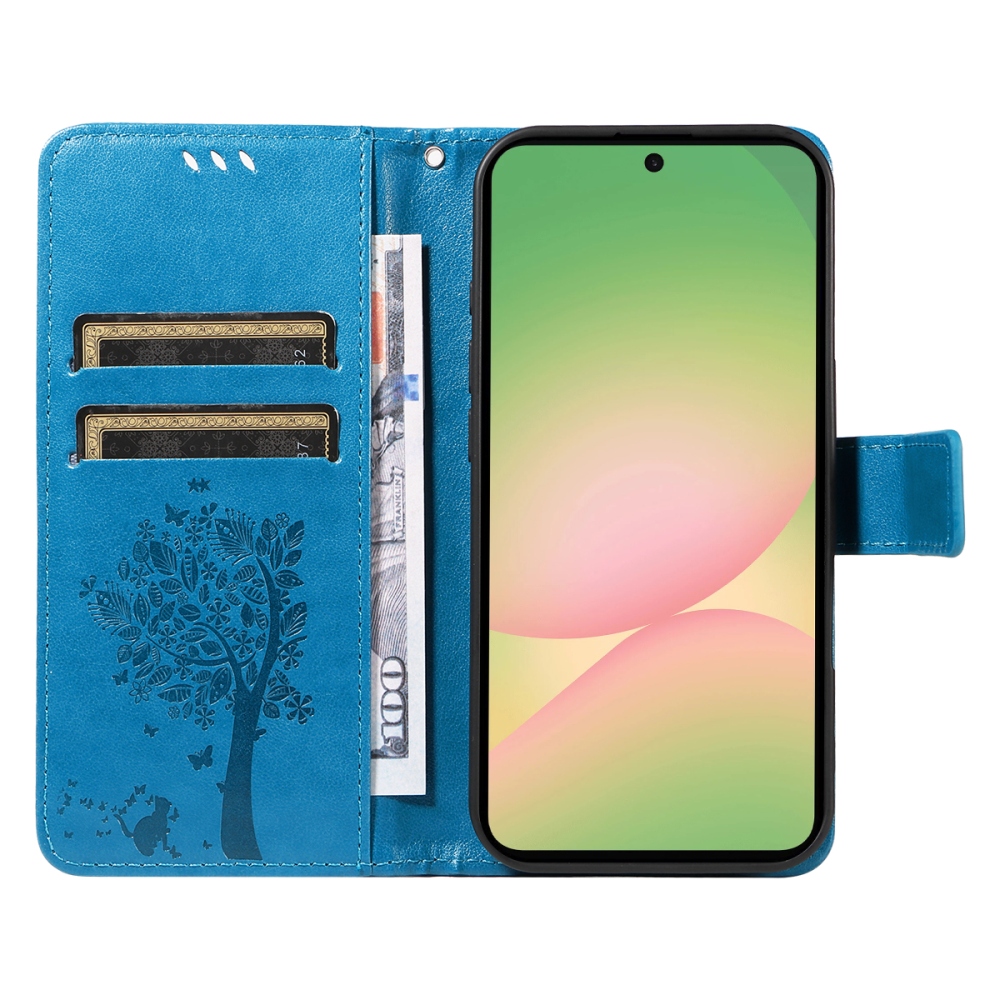 Fák könyve tok Samsung Galaxy A57 5G - kék