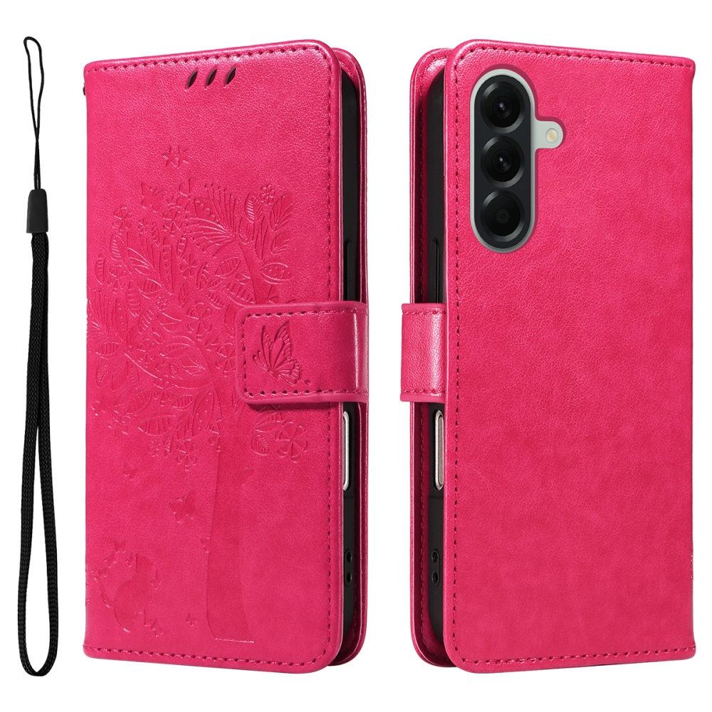 Fák könyve tok Samsung Galaxy A57 5G - rózsaszínű