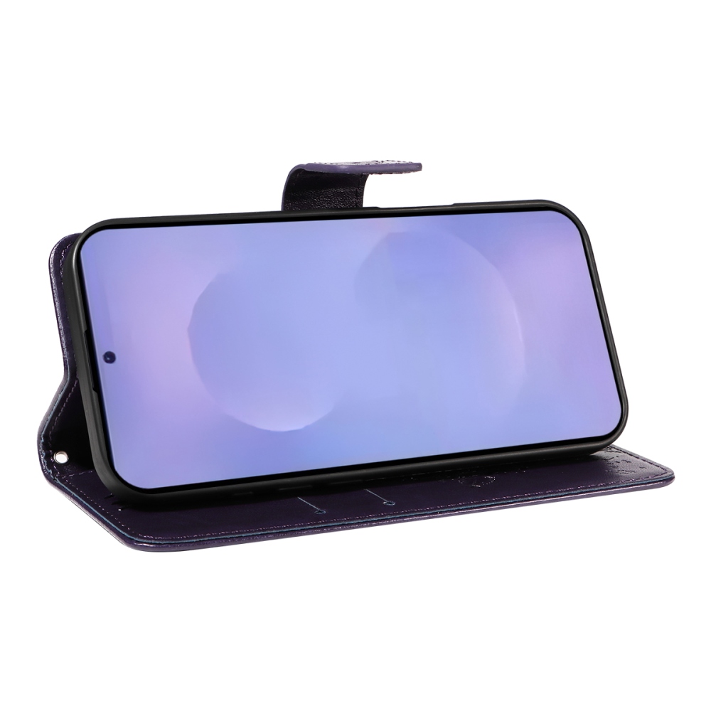 Fák könyve tok Samsung Galaxy S26/S26 Pro készülékhez - sötétlila