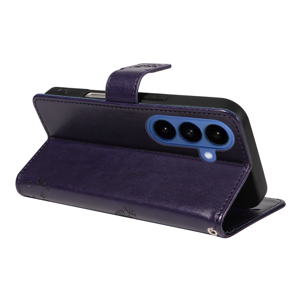 Fák könyve tok Samsung Galaxy S26+ - sötétlila