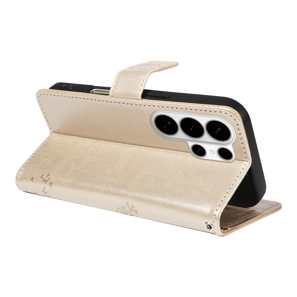 Fák könyv tok Samsung Galaxy S26 Ultra - arany színű