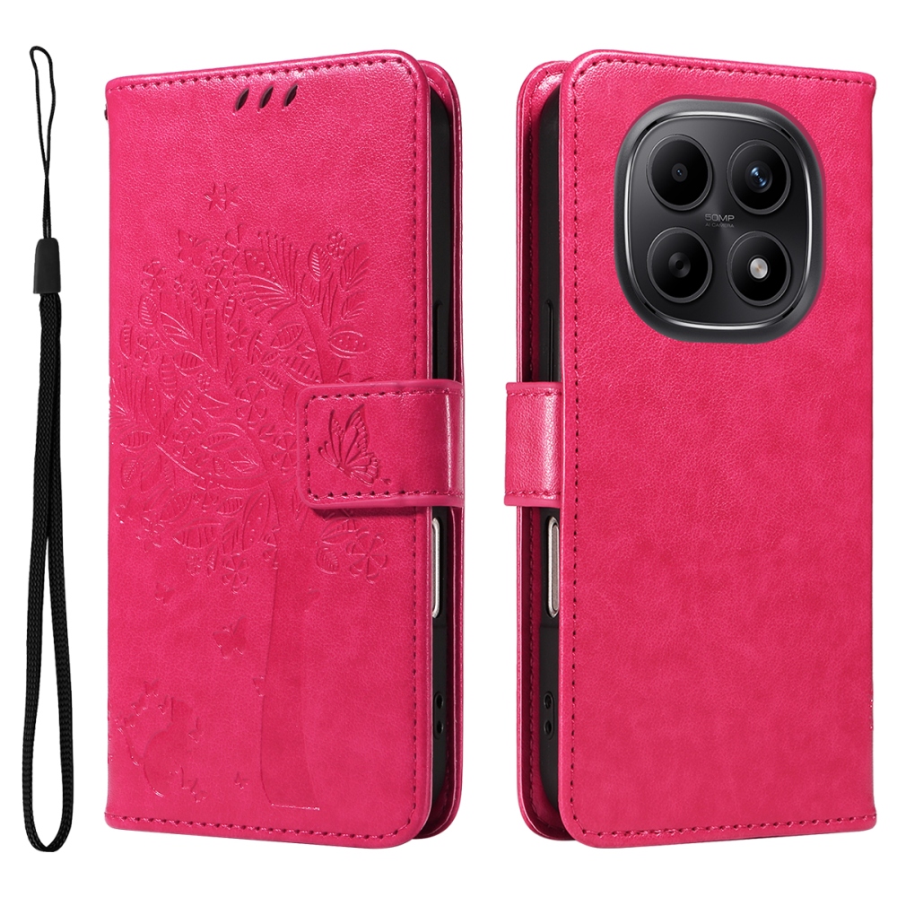 Fák könyve tok Xiaomi Poco M8 5G/Redmi Note 15 5G/Note 15 4G - rózsaszínű