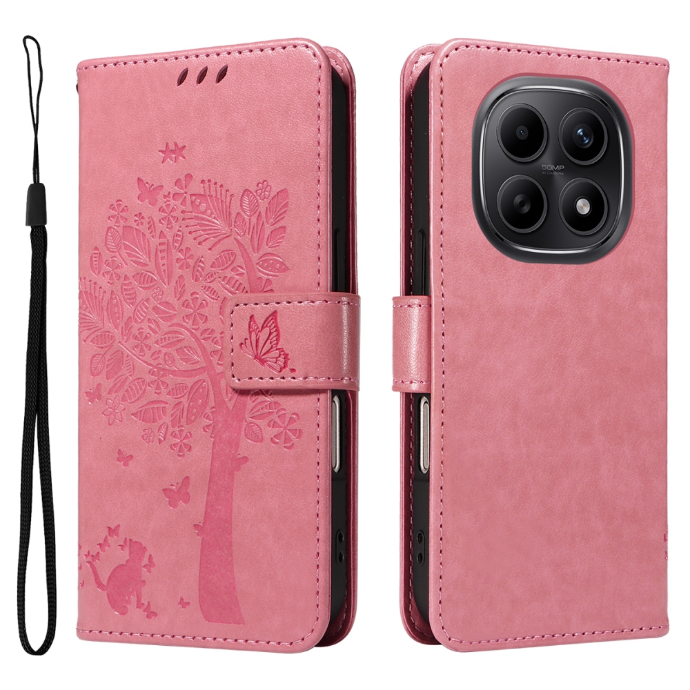 Fák könyve tok Xiaomi Poco M8 5G/Redmi Note 15 5G/Note 15 4G - rózsaszínű