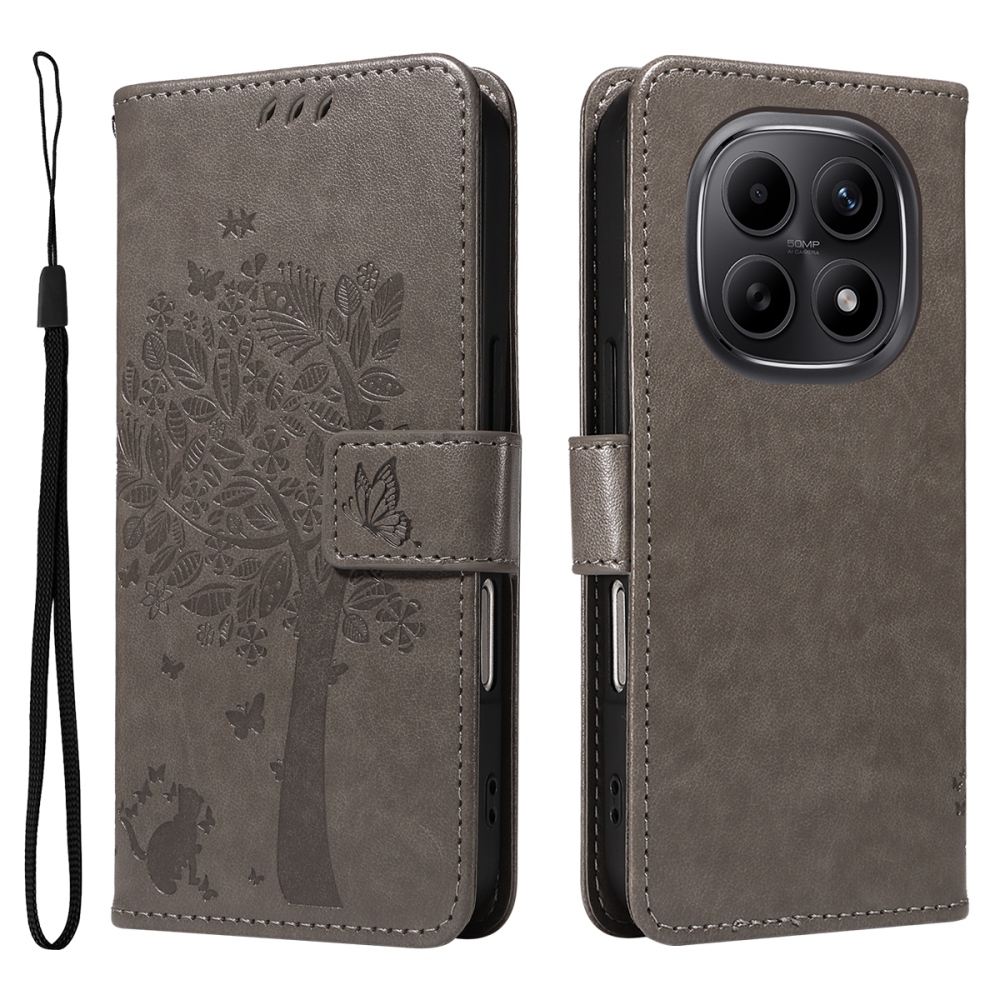 Fák könyve tok Xiaomi Poco M8 5G/Redmi Note 15 5G/Note 15 4G - szürke