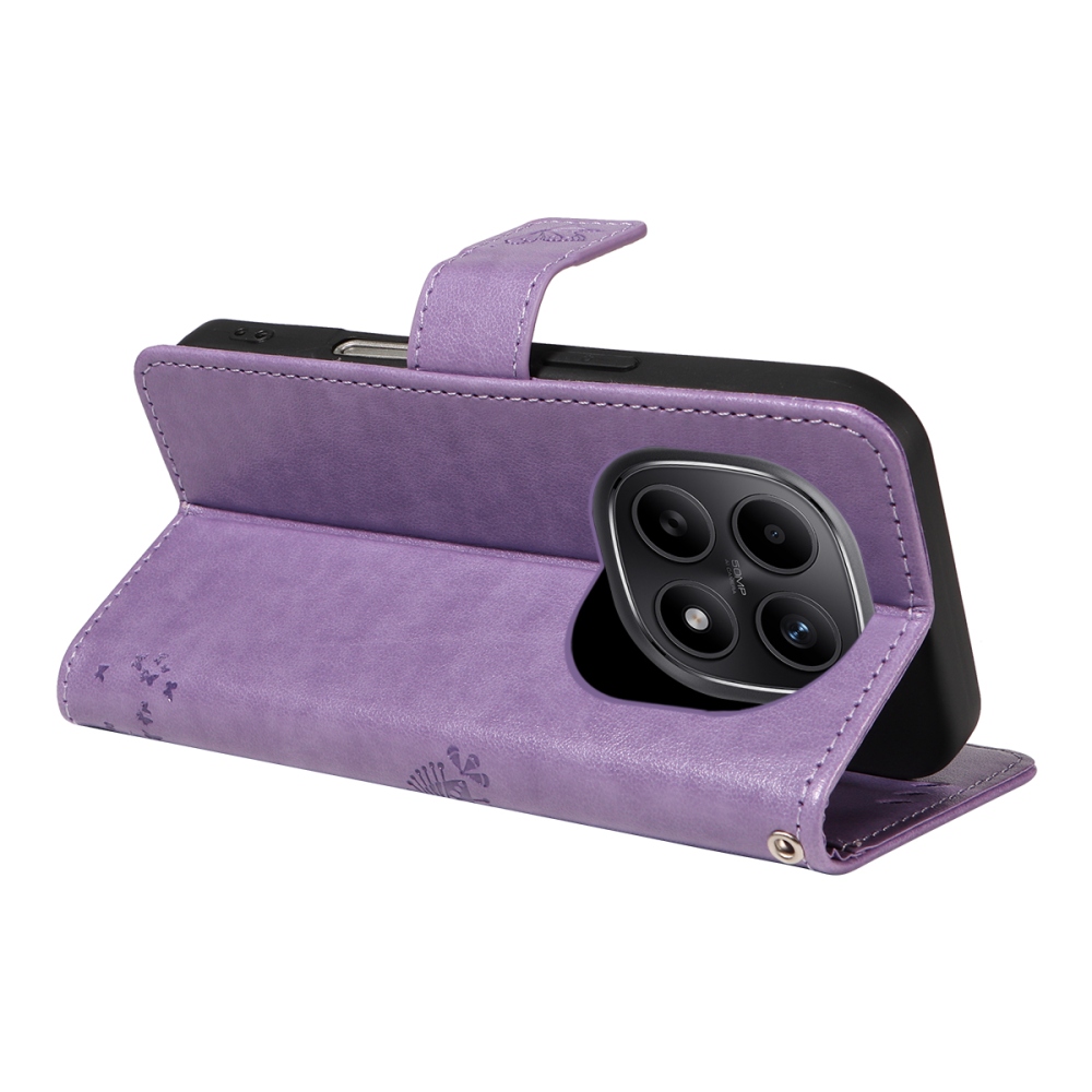 Fák könyve tok Xiaomi Poco M8 5G/Redmi Note 15 5G/Note 15 4G - világos lila