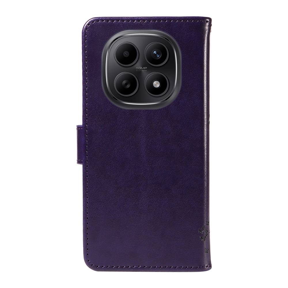 Fák könyv tokja Xiaomi Poco M8 5G/Redmi Note 15 5G/Note 15 4G - sötétlila