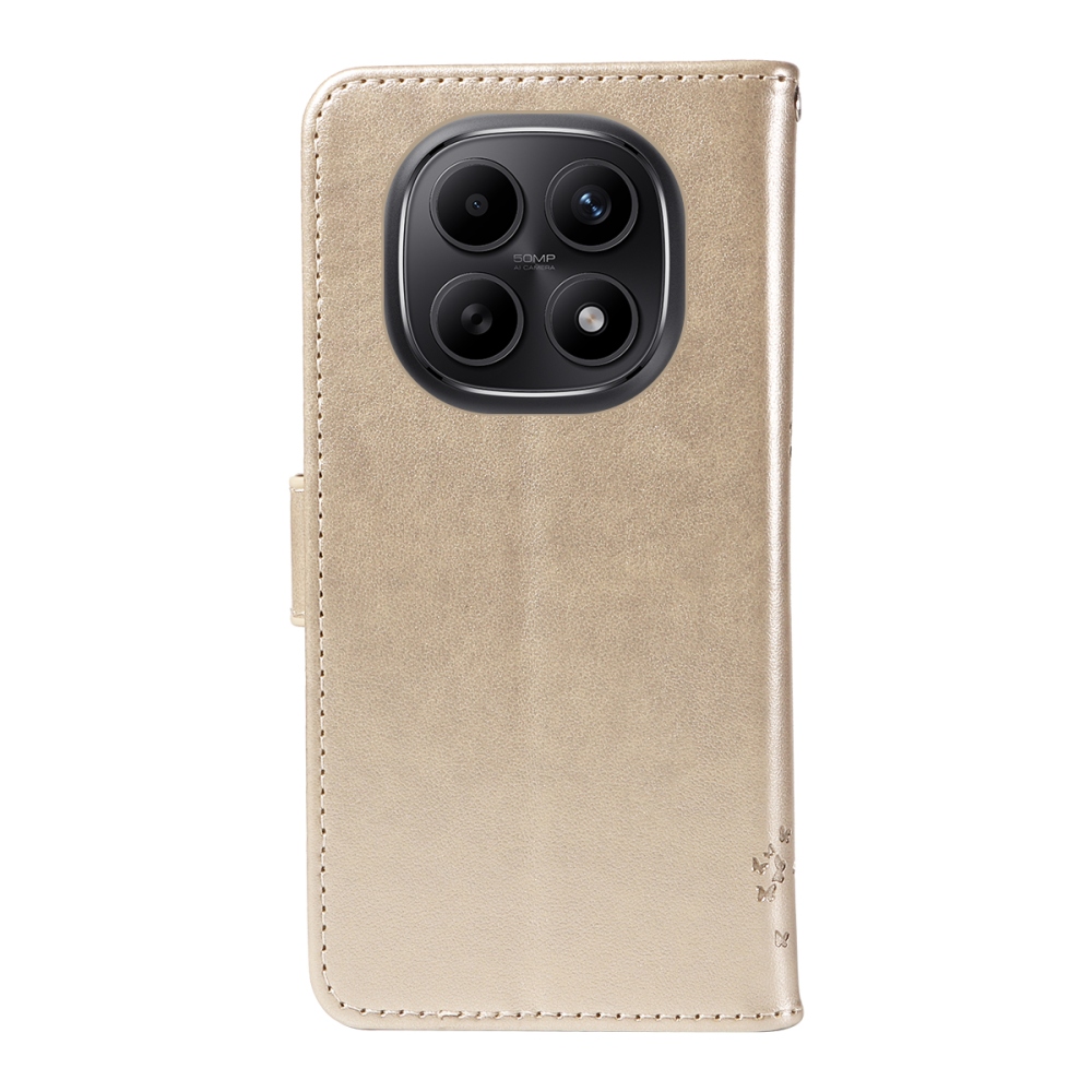 Fák könyv tokja Xiaomi Poco M8 5G/Redmi Note 15 5G/Note 15 4G - arany színű