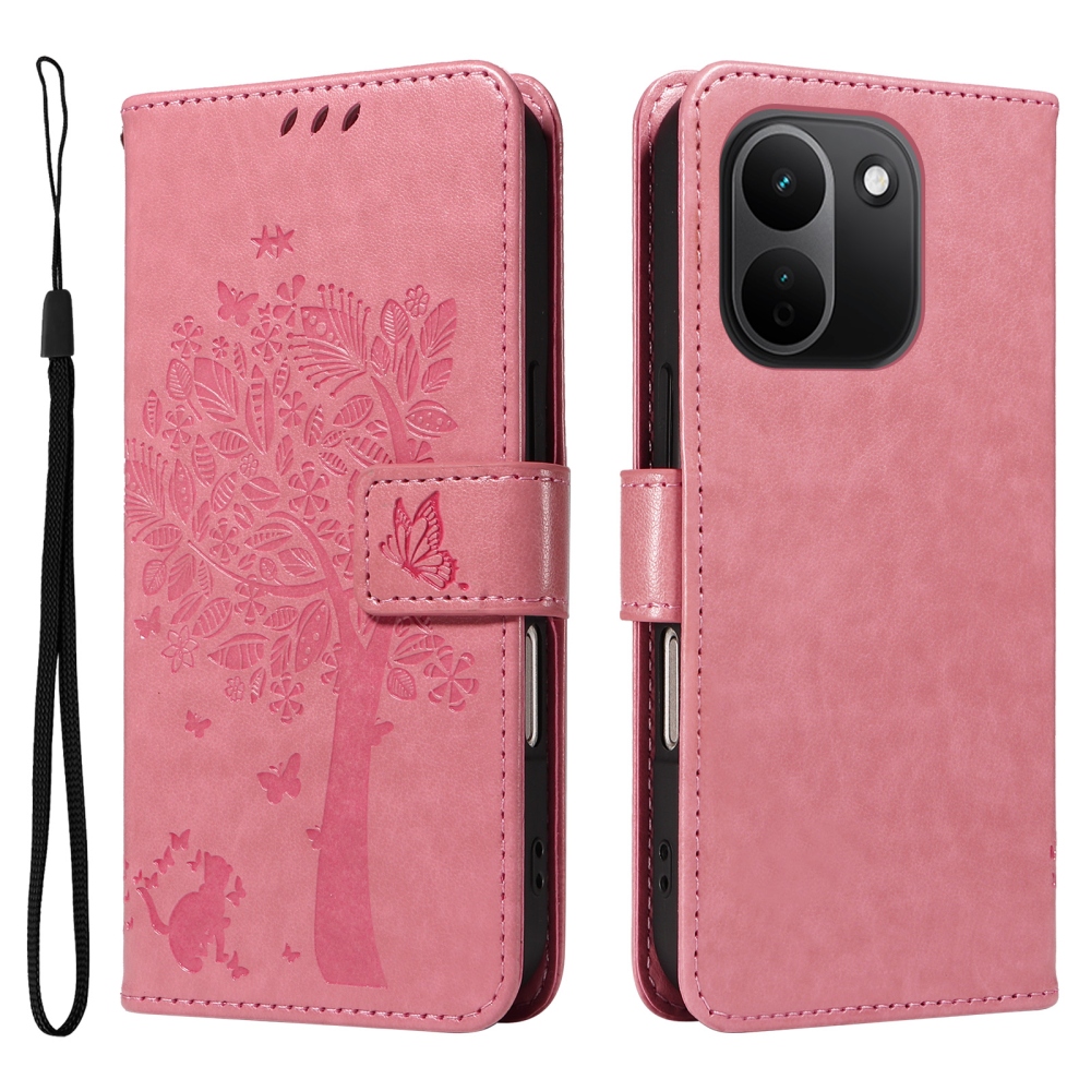 Trees könyvhátlap a Xiaomi Redmi Note 17 Pro Max 5G-hez – rózsaszín