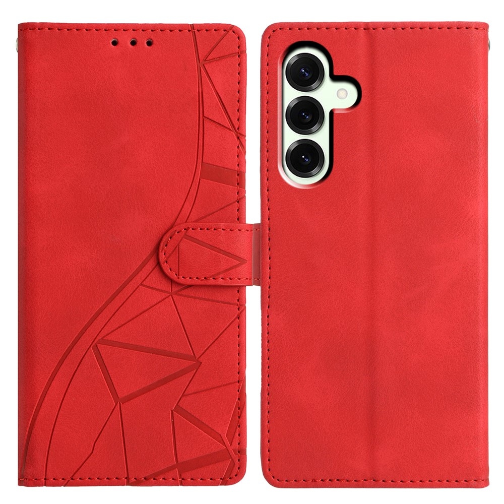 Háromszögletű könyv tok Samsung Galaxy A37 5G - piros