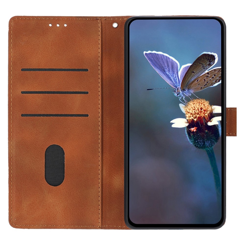 Háromszögletű könyvtáska Samsung Galaxy A37 5G - barna