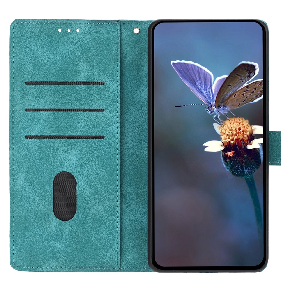 Háromszögletű könyv tok Samsung Galaxy A37 5G - zöld