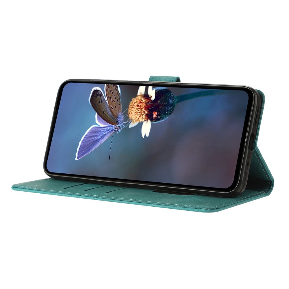 Háromszögletű könyv tok Samsung Galaxy A37 5G - zöld