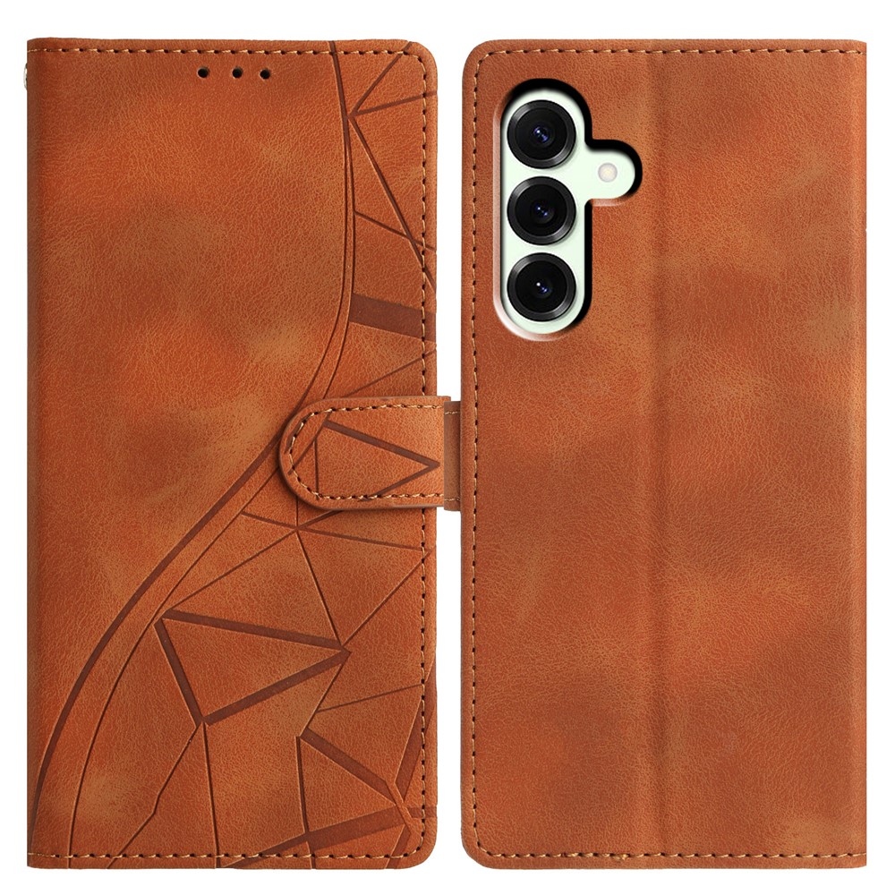 Háromszögletű könyvtáska Samsung Galaxy A57 5G - barna