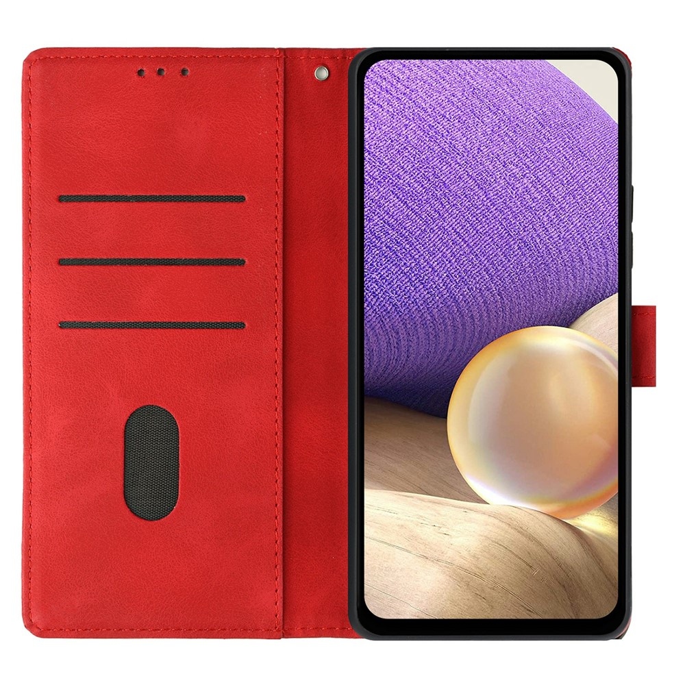 Háromszögletű könyv tok Xiaomi Redmi Note 15 Pro+ 5G/Xiaomi Poco M8 Pro 5G - piros