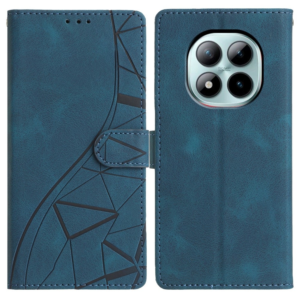 Háromszögletű könyv tok Xiaomi Redmi Note 15 Pro+ 5G/Xiaomi Poco M8 Pro 5G - kék