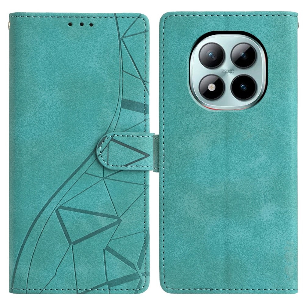 Háromszögletű könyv tok Xiaomi Redmi Note 15 Pro+ 5G/Xiaomi Poco M8 Pro 5G - zöld