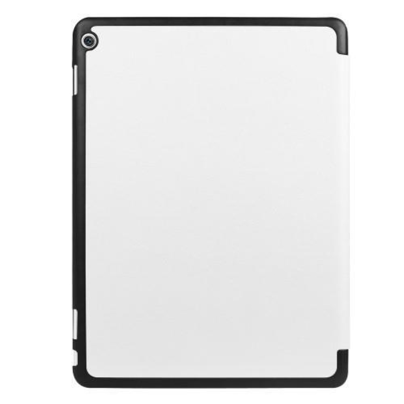 Háromrétegű állítható PU bőr tok Huawei MediaPad M3 Lite 10 - fehér