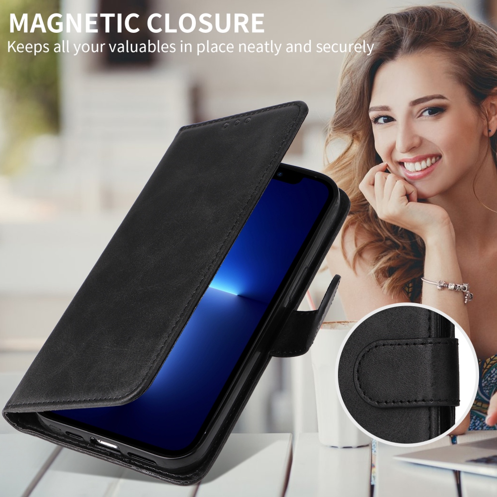 Vérrögök könyv tok a Xiaomi Poco F7 5G-hez - fekete